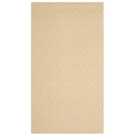 Safavieh Montauk Rectangle Hand Woven Rug, Ivory and Gold - 5 x 8 ft. MTK515K-5